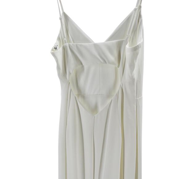 LULU'S SZ L Vow of Romance White Cutout Maxi Mermaid Bridal Long Dress b33 - Picture 4 of 9